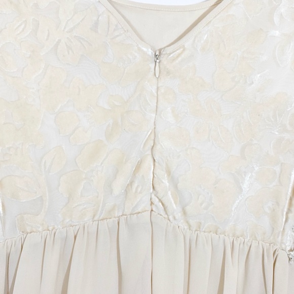 FLYING TOMATO CRUSHED VELVET CHIFFON DRESS - SZ S - Picture 8 of 8